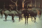 Frederic Remington The Winter Campaign (mk43) oil painting picture wholesale
